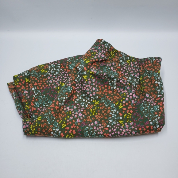 Lands' End Floral Print Bermuda Shorts Plus Size 16 Mid Rise Elastic Waist - Picture 12 of 12